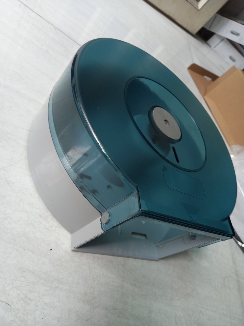 Hộp đựng giấy vệ sinh cuộn lớn - xanh