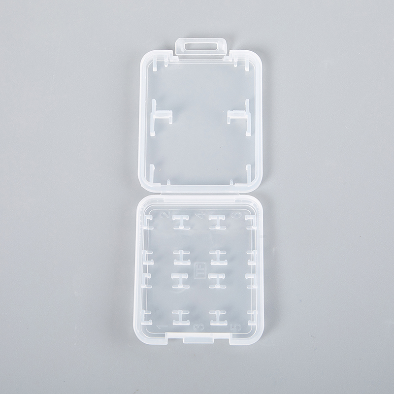 1Pc Transparent Protector Holder Micro Box For SD SDHC TF MS Memory Card Storage Case Plastic Boxes. 