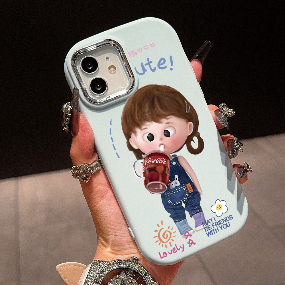 UCUC%20for%20OPPO%20A59%20F1S%20Back%20Cover%20The%20little%20Girl%20Drinks%20Cola%20Luxury%20Plating%20Lens%20Soft%20Candy%20Phone%20Case%20-%20Image%209
