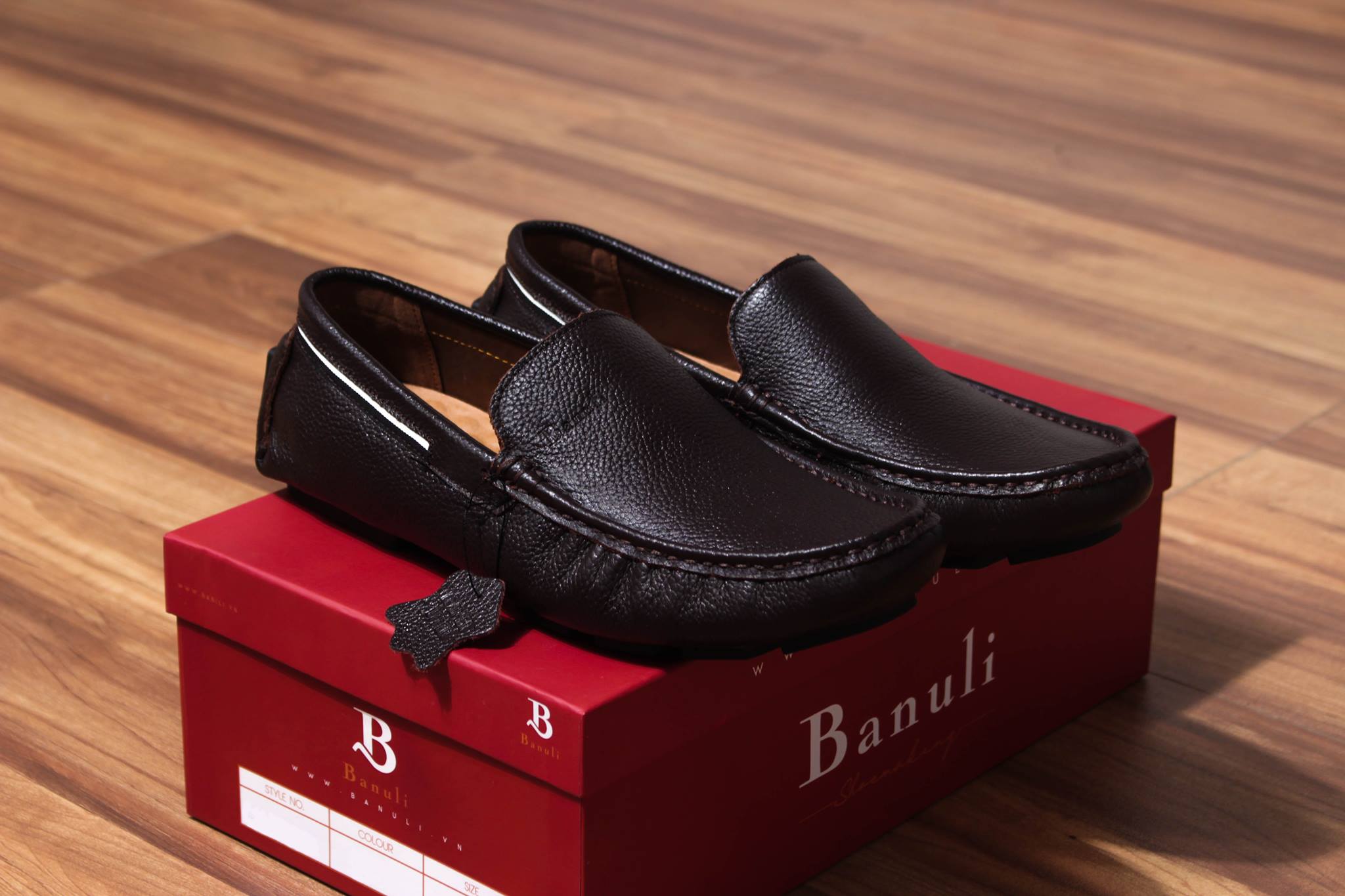 Giày Lười Banuli Nam Da C6ML1T0 - Kiểu Slip-Ons (Moccasins construction)
