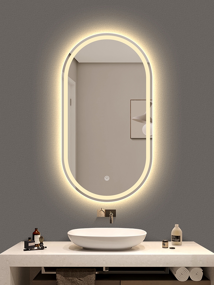 Gương Oval phòng tắm, bàn trang điểm VUADECOR có led cảm ứng thumbnail
