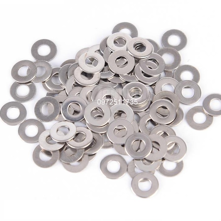 Long đen, vòng đệm phẳng M6 (100 cái)