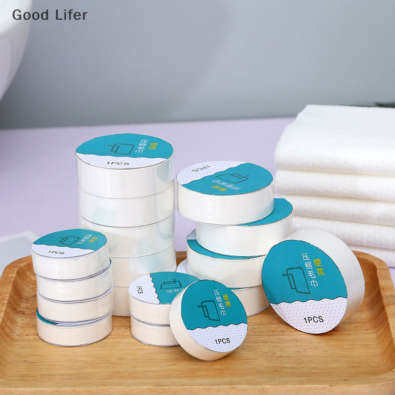 Good Lifer 28x70cm Disposable Compressed Towel Beauty Hotel Barber Shop Cotton Bath Towel