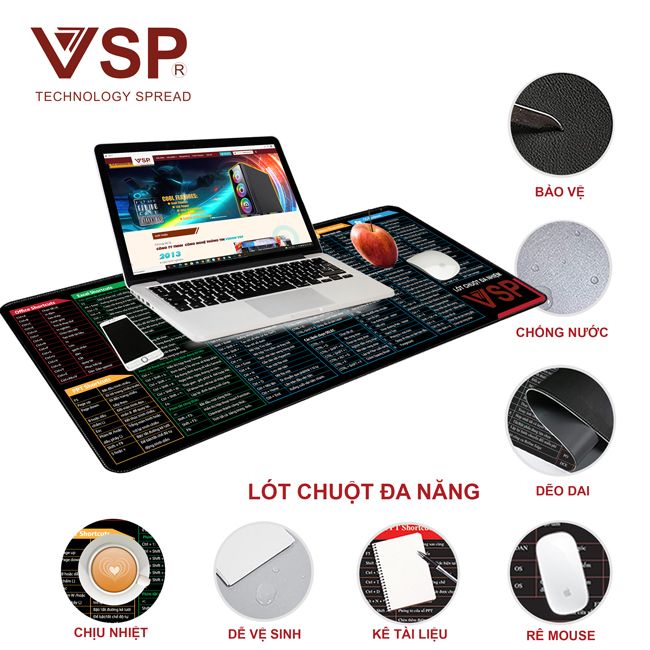 Multi-Tasking Mouse Pad 245*320*2mm and 245*320*3mm