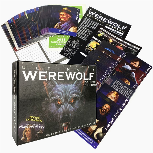 One Night Ultimate Werewolf Cards Collection Board Game Alien Super Villains Edition Deck For Party Playing