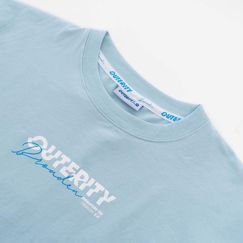 Áo thun Outerity Signature Sky Blue ver2.0 - ORP136