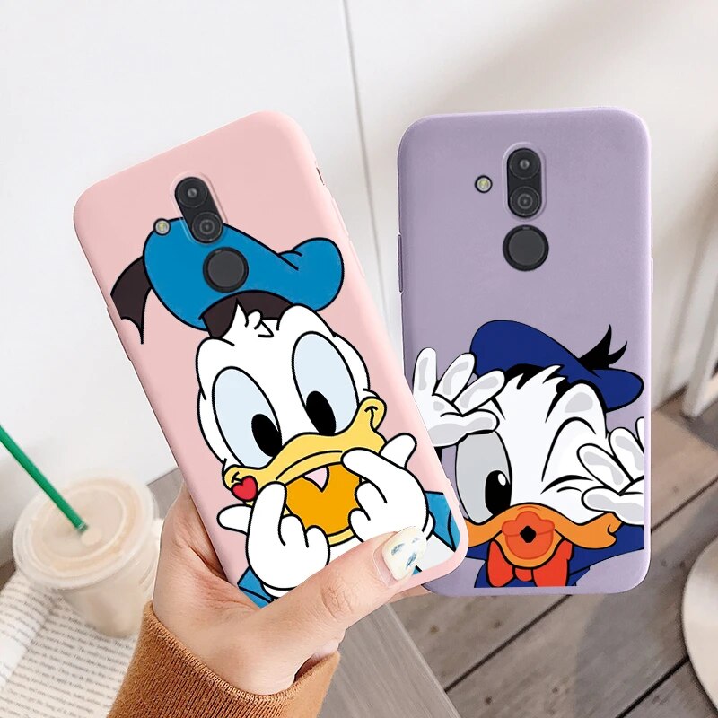 Fashions High Quality for Huawei Mate 20 Lite Phone Case Mickey Minnie Mouse Daisy Donald Duck Stitch Cute Funny Cartoon Silicone Soft TPU Back Cover.