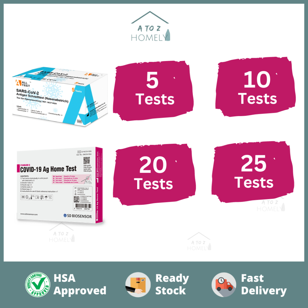 Fast Ship ART test kit Covid19 Home test kit Lazada Singapore