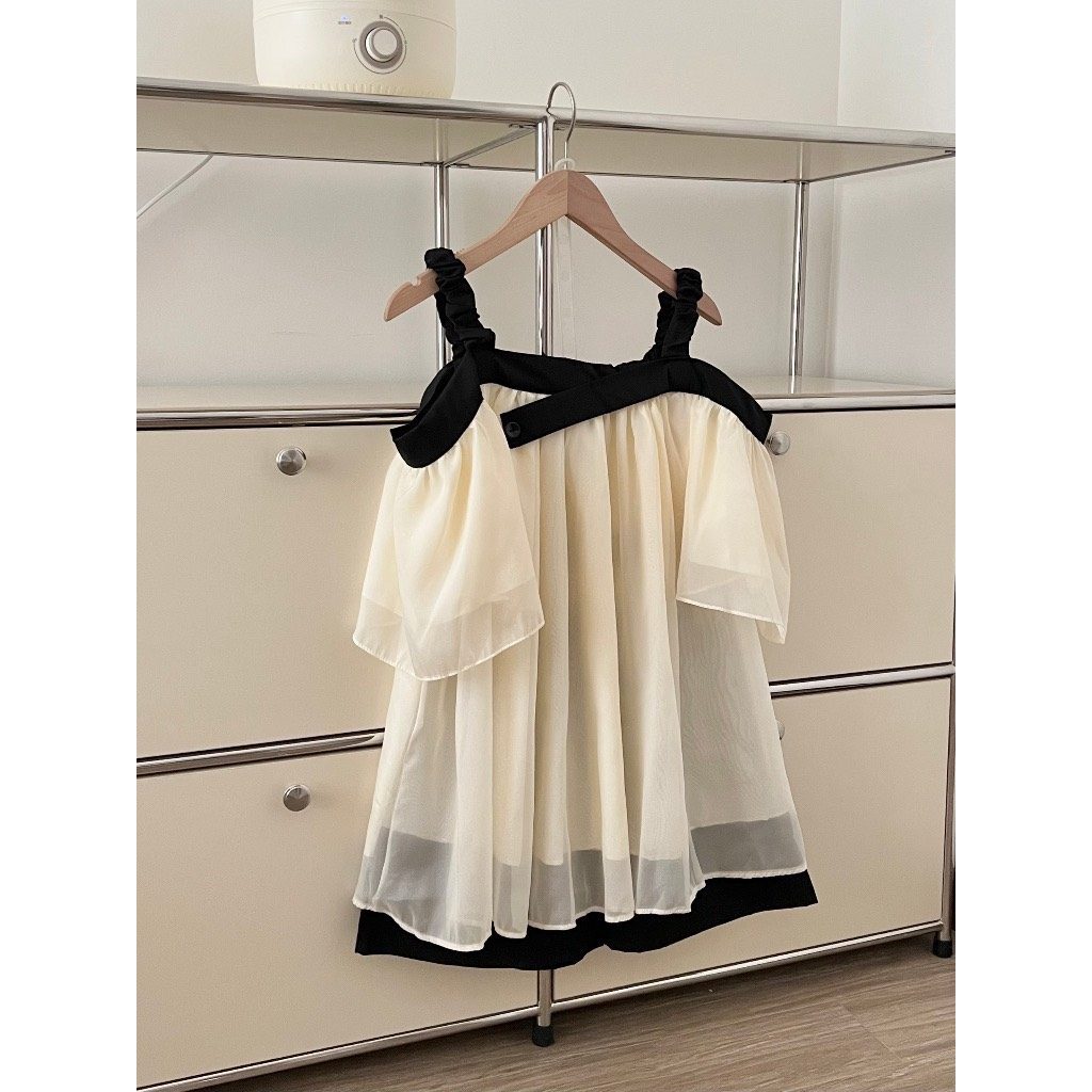 Sét Đồ Babydoll Áo Trễ Vai + Quần Tafta