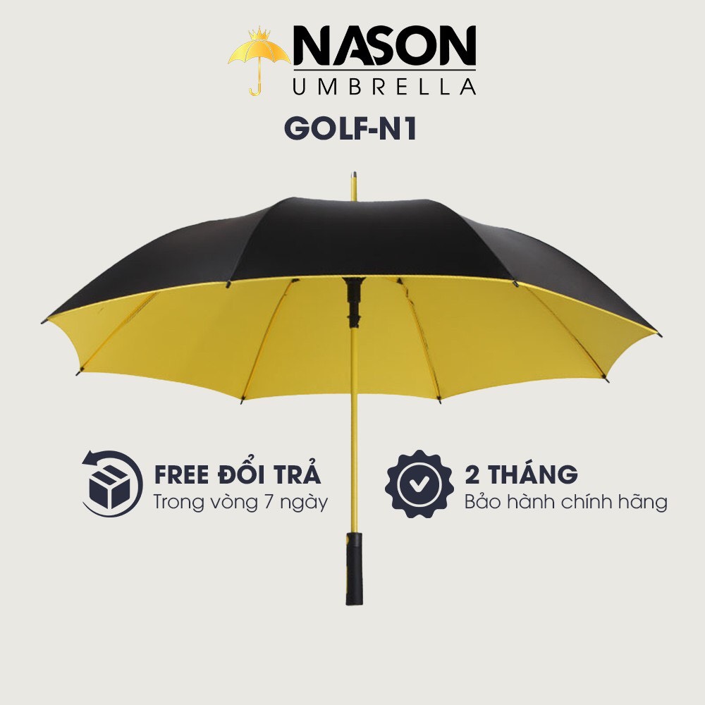 Dù Golf cao cấp trẻ trung sang trọng Nason Umbrella Golf-N1 với tay cầm nhựa, cao su cao cấp, chống gió to, mưa và nắng thumbnail