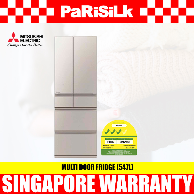 Bulky) MITSUBISHI MR-WZ55K-C-P MULTI DOOR FRIDGE (547L)(Energy