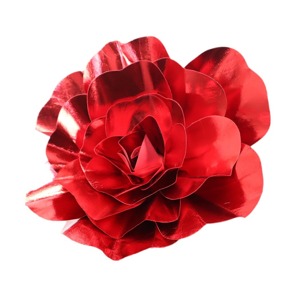 Rose Prop 【Folio & Light】Shiny Finished Giant Rose Flower Head Road Leading Party ...
