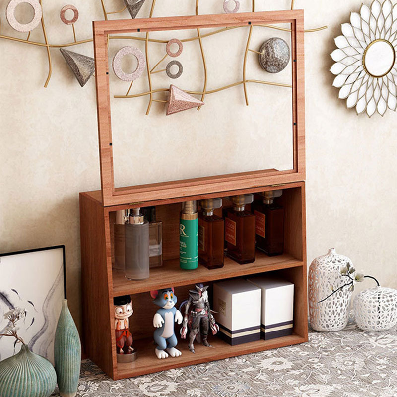 JJT [Miễn Phí Vận Chuyển]Hộp lưu trữ Retro gỗ đặc, hộp đồ chơi sưu tập cốc, hộp lưu trữ kiểu ngăn kéo Búp bê làm bằng tay, Giá trưng bày mỹ phẩm để bàn