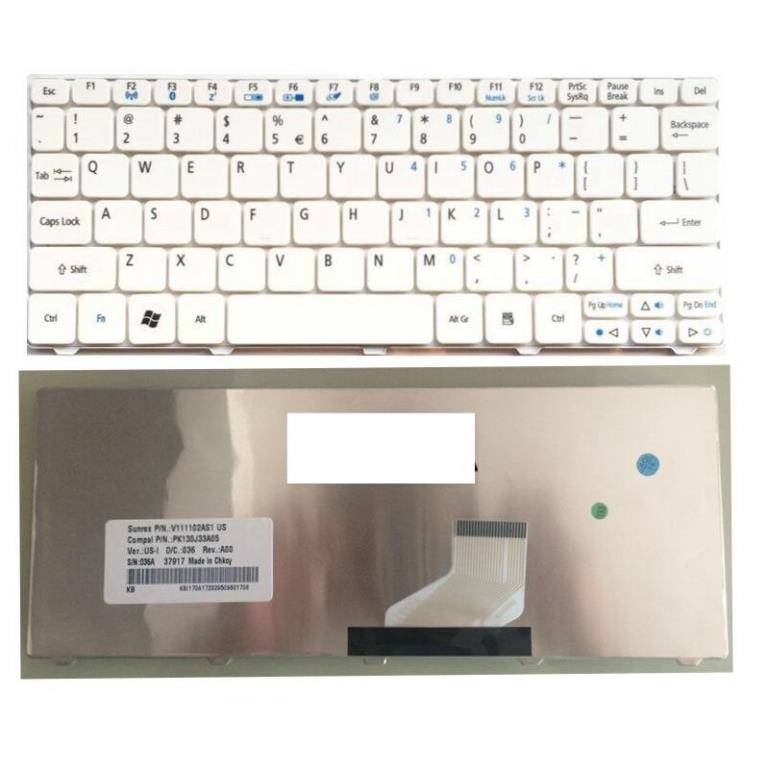 Bàn phím Laptop Acer Aspire One D255 D255E D256 D257 D260 D270 ZH9 PAV70 ZE6 D255 keyboard