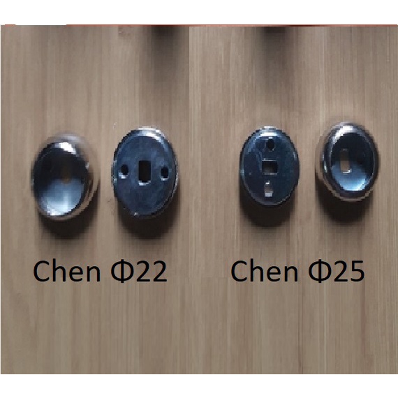 2 chén Φ25 bắt thanh treo tủ áo