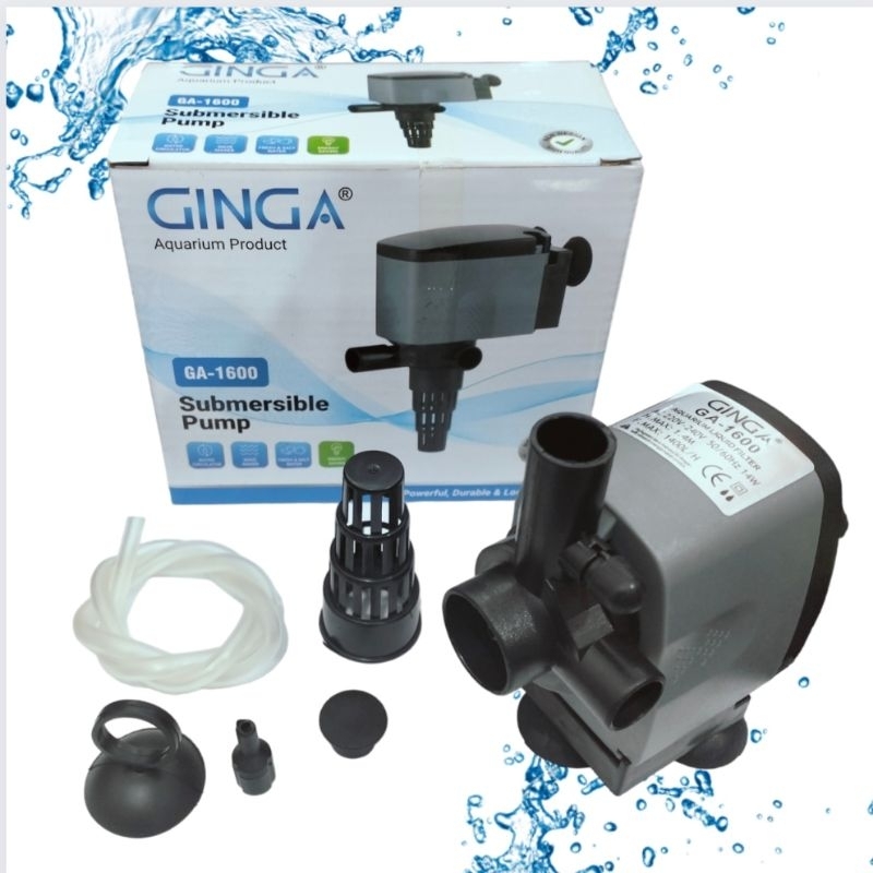 POMPA AQUARIUM KOLAM KECIL GINGA GA 1600 Submersible Pump