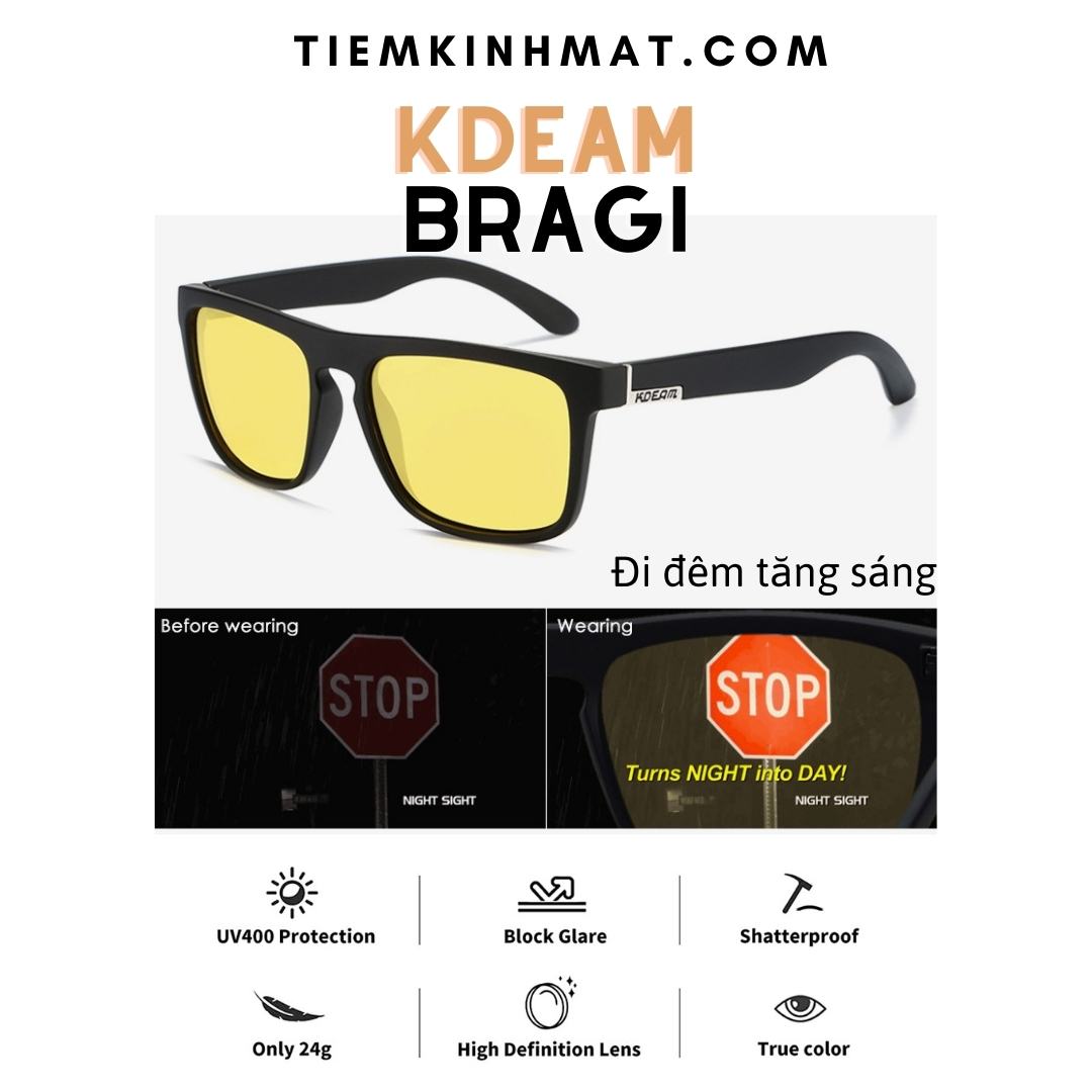 [Đi Đêm] [Polarized] Kính mát phân cực Kdeam