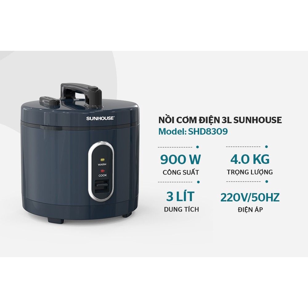 Nồi cơm điện 3L SUNHOUSE SHD8309