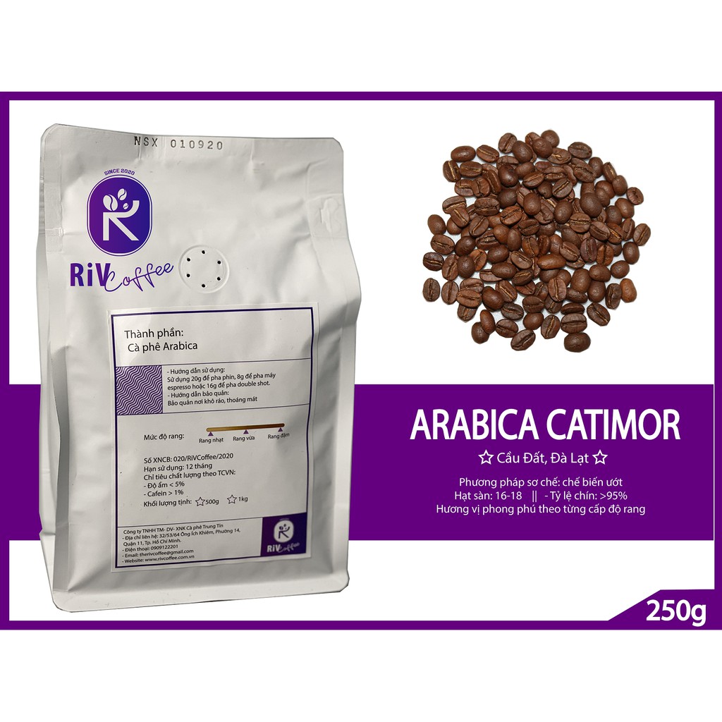 CÀ PHÊ ARABICA CẦU ĐẤT CHẾ BIẾN ƯỚT - 250GR / 500GR / 1000GR