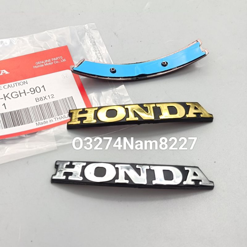 Tem logo mặt nạ xe FUTURE 2, MẬP, LED, WAVE 125i.... zin Honda