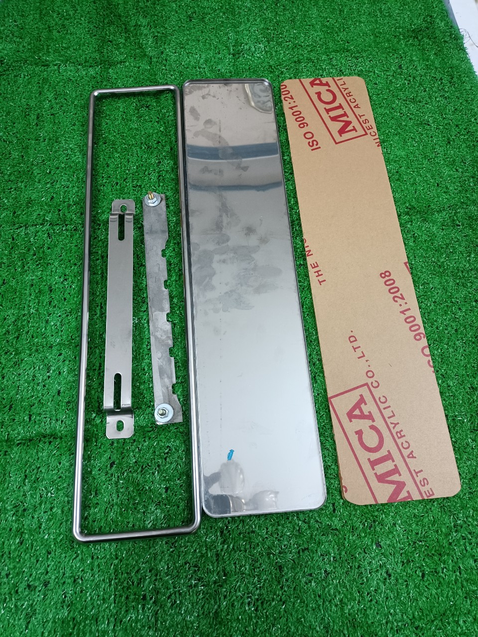 Biển số Ô tô mẫu mới loại dài inox - giá 1 cái