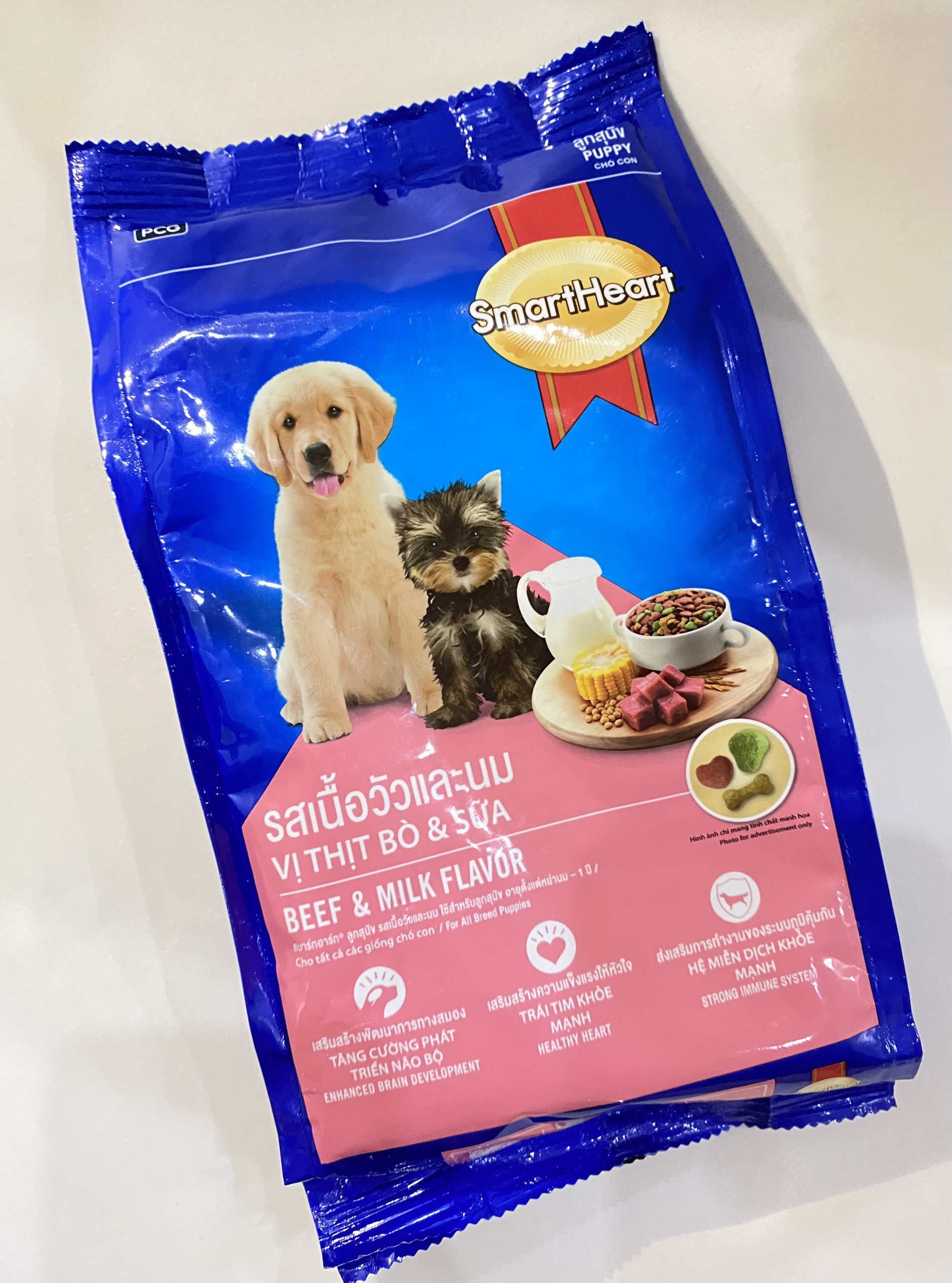 [HCM] Thức ăn hạt Smartheart Puppy gói 400g