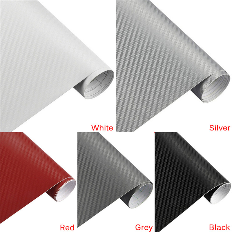 3D Carbon Fiber Matte Vinyl Film Car Sheet Wrap Roll Sticker Decor ...
