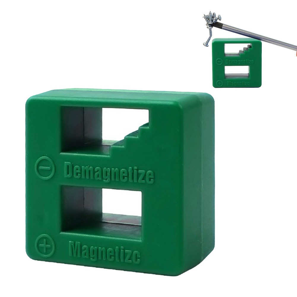 【VALUESP】 Easily Remove or Add Magnetism 2 in 1 Screwdriver Magnetizer Degaussing Tool