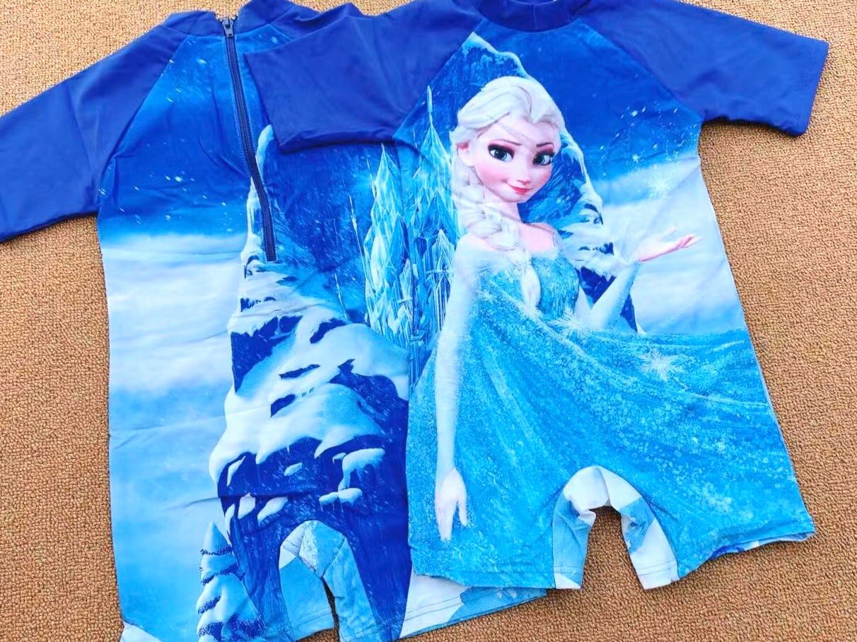 Bộ bơi liền Elsa size 3-7y