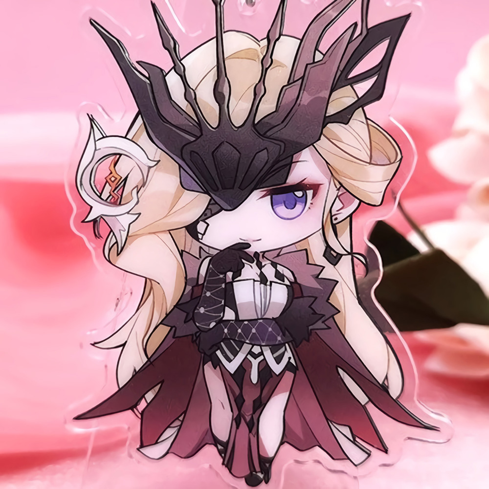 ( Mica trong acrylic ) Móc khóa game GENSHIN IMPACT mẫu 2 chibi anime