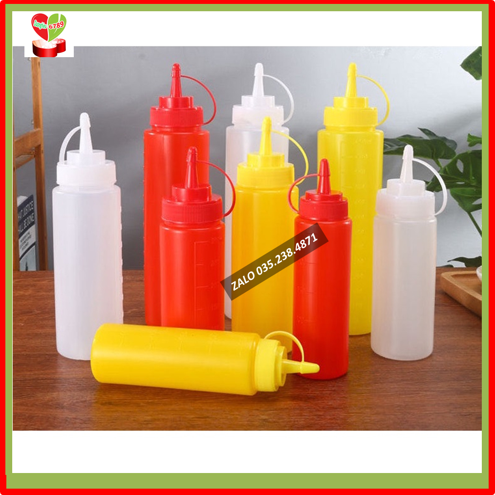 Chai Đựng Tương Ớt, Lọ Đựng Nước Sốt 250ml, 500ml, 650ml