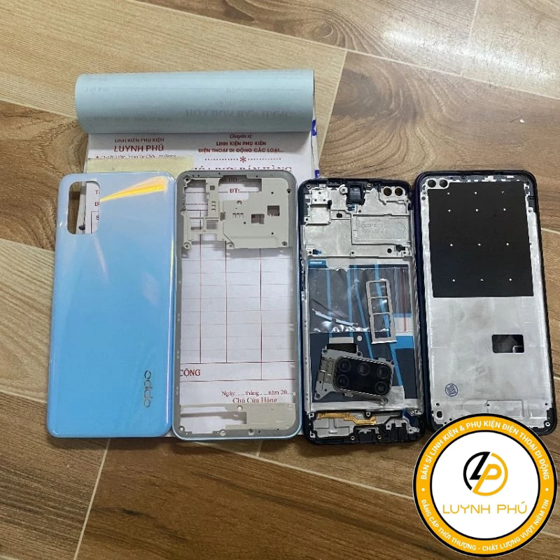Vỏ oppo A92 có khay sim khung sườn kính camera
