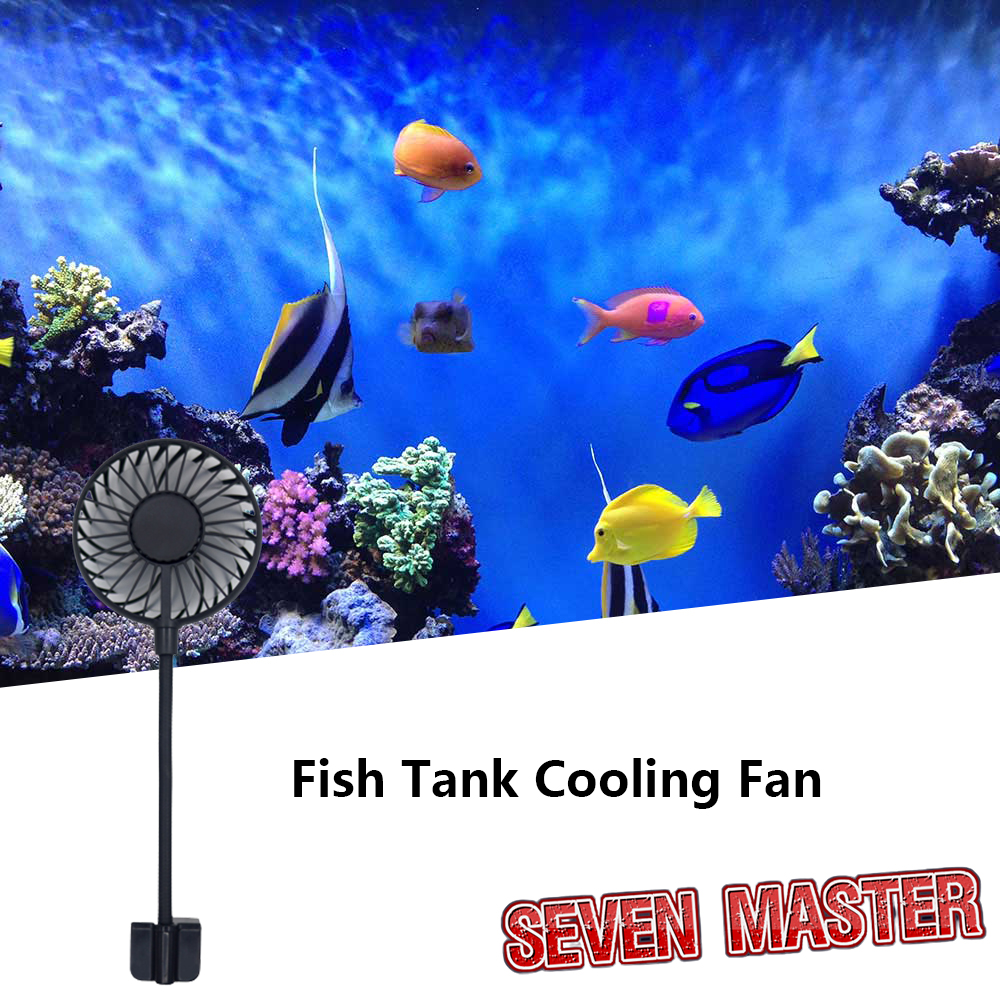 Seven Master Quạt Điều Khiển Nhiệt Độ Tiếng Ồn Thấp 5V 2W Quạt Bể Cá Mini Kẹp Cầm Tay Sạc USB thumbnail