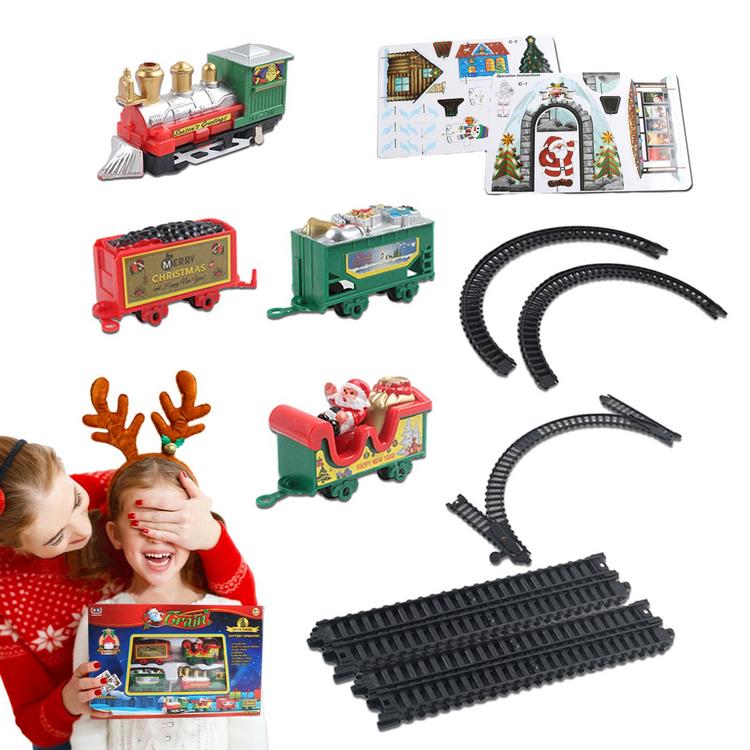 Bộ Xe Lửa Điện Giáng Sinh Bộ đồ chơi xe lửa và đường ray Đồ chơi tàu điện
