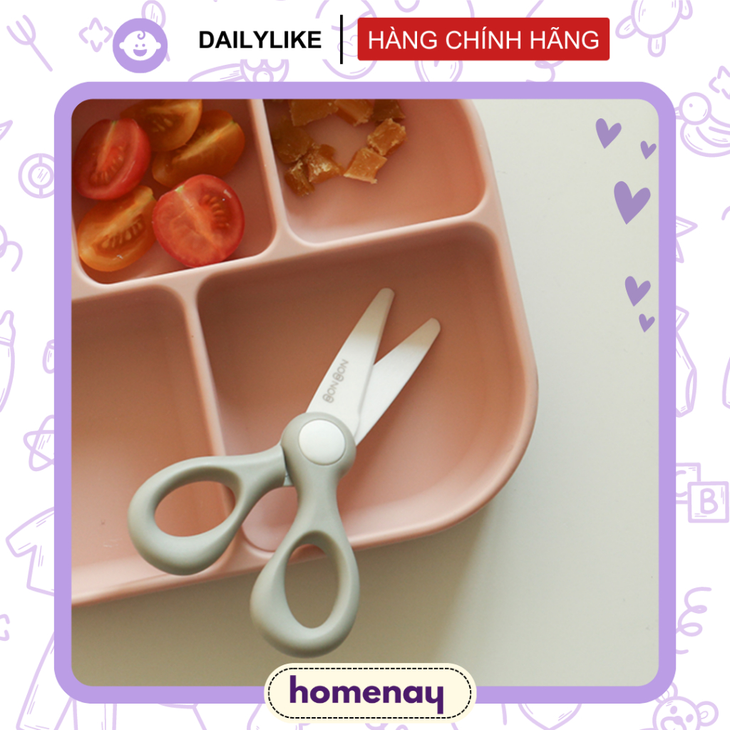 Kéo sứ Dailylike cắt thức ăn cho bé