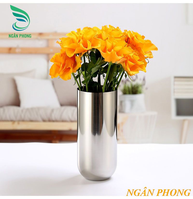 BÌNH HOA TRANG TRÍ INOX 304