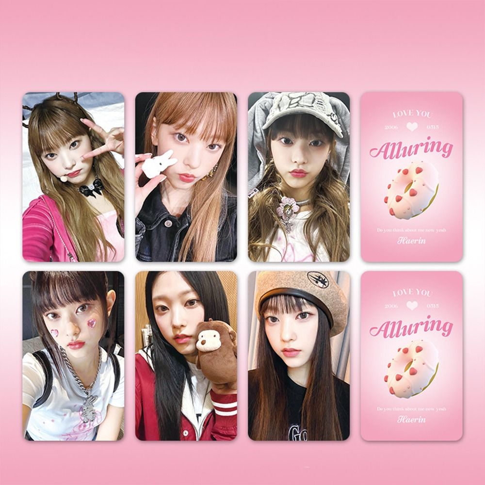 WENQI Girls Group Cards NewJeans Postcards Idol Album Card HD Photo Print NewJeans Lomo Cards 6pcs/set MINJI Collection