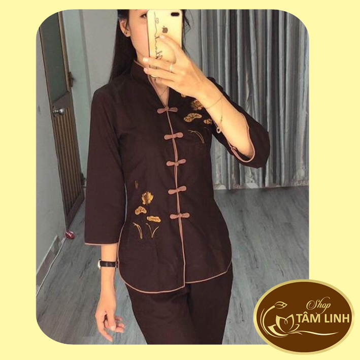 Đồ lam đi chùa_Mẫu Cổ Tàu Viền