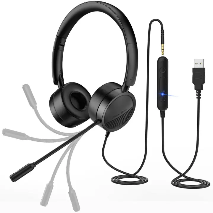 usb in ear headphones with mic