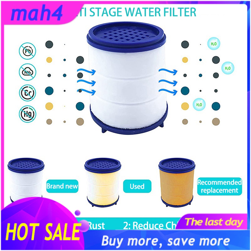 12PCS Faucet Water Purifier Filter Element Shower PP Cotton Filter Element Splash Filter Universal Tap Adapter for Kitchen Sink