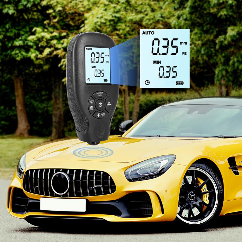 Paint Thickness Tester Automatic Detection Digital Coating Thickness Gauge High-precision Measuring Instruments for Manufacturing Metal Processing