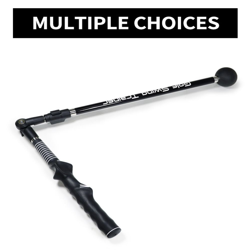 HERWK Golf Tools Folding Exerciser Training Golf Exercises Scientific Golf Beginners Telescopic Golf Corrector Practice Swing Trainer Aid Golf Swing Aligners Golf Swing Training Aid Stick