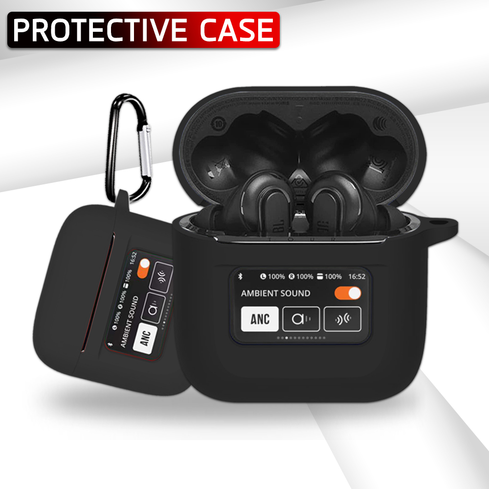 [SS headset] 9Gadget - JBL Tour Pro 2 Protective Case With Loop, Shockproof Case, Silicone, Headphone Case, Bluetooth Headphones, Headphones - Earphone Case Soft Silicone Anti-Slip