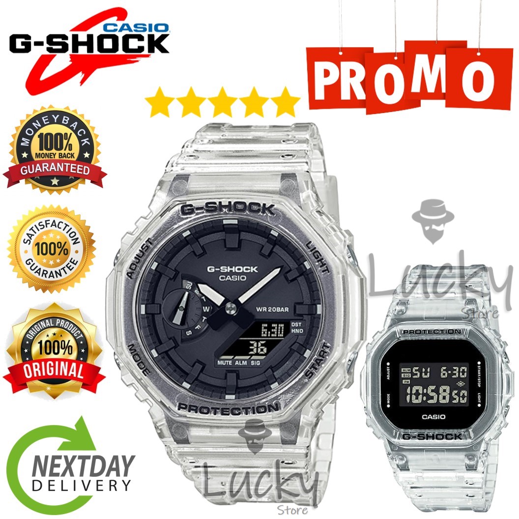 Lucky Store 100%Ori Japan Made GA2100 & Dw5600 Transparent GA