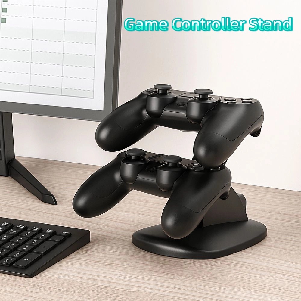 Durable Plastic Dual USB Charger Stand Fast Charging Black Game ...