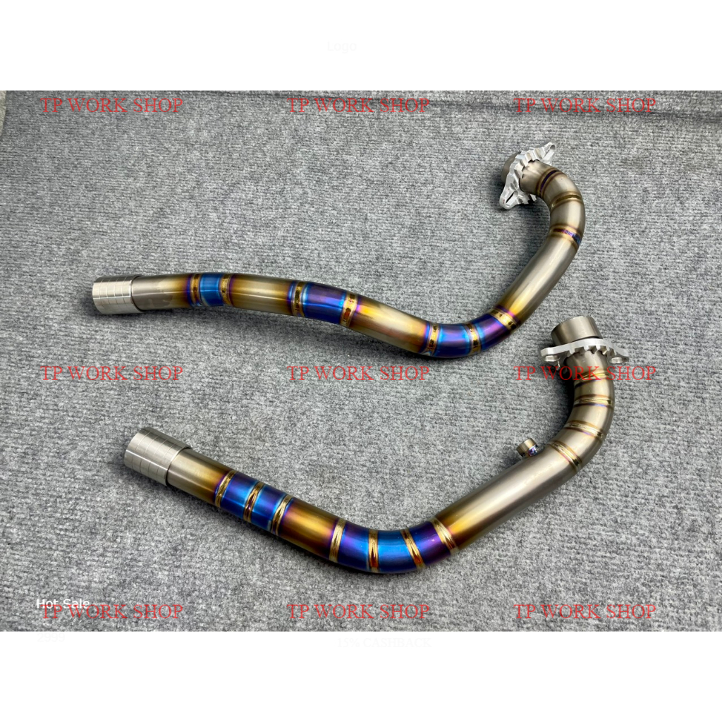 Cổ pô titan gắn pô zin các dòng xe số chuẩn titan xịn exciter winner sonic satria