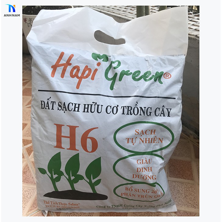 Đất Sạch Dinh Dưỡng Hữu Cơ H6 Trồng Cây - 5Dm3 ( 2,6kg )
