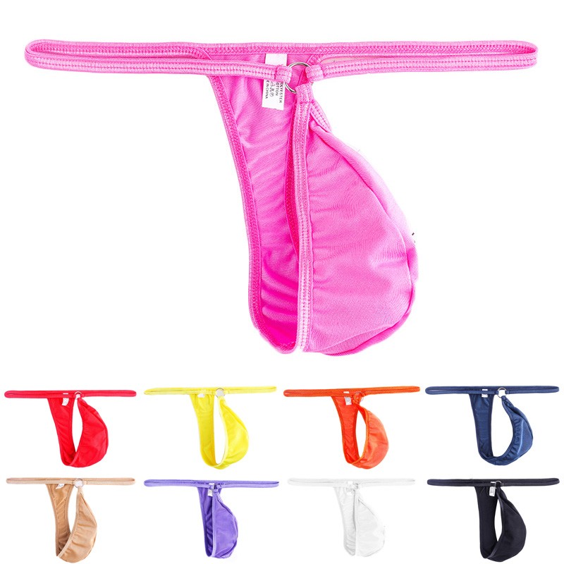 【MOMLOVE】 Breathable T Back Jockstrap Low Rise G String Briefs for Men's Underwear