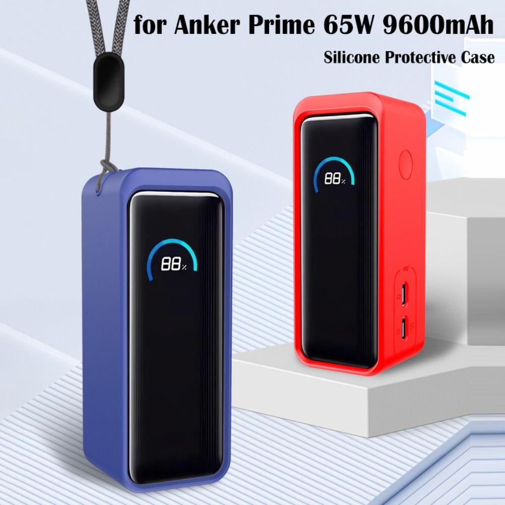 WASTELAND BEAUTY Silicone Protective Case Shockproof Dustproof Shell High Quality Soft Power Supply Cover for Anker Prime 9600mAh 65W Power Bank Travel