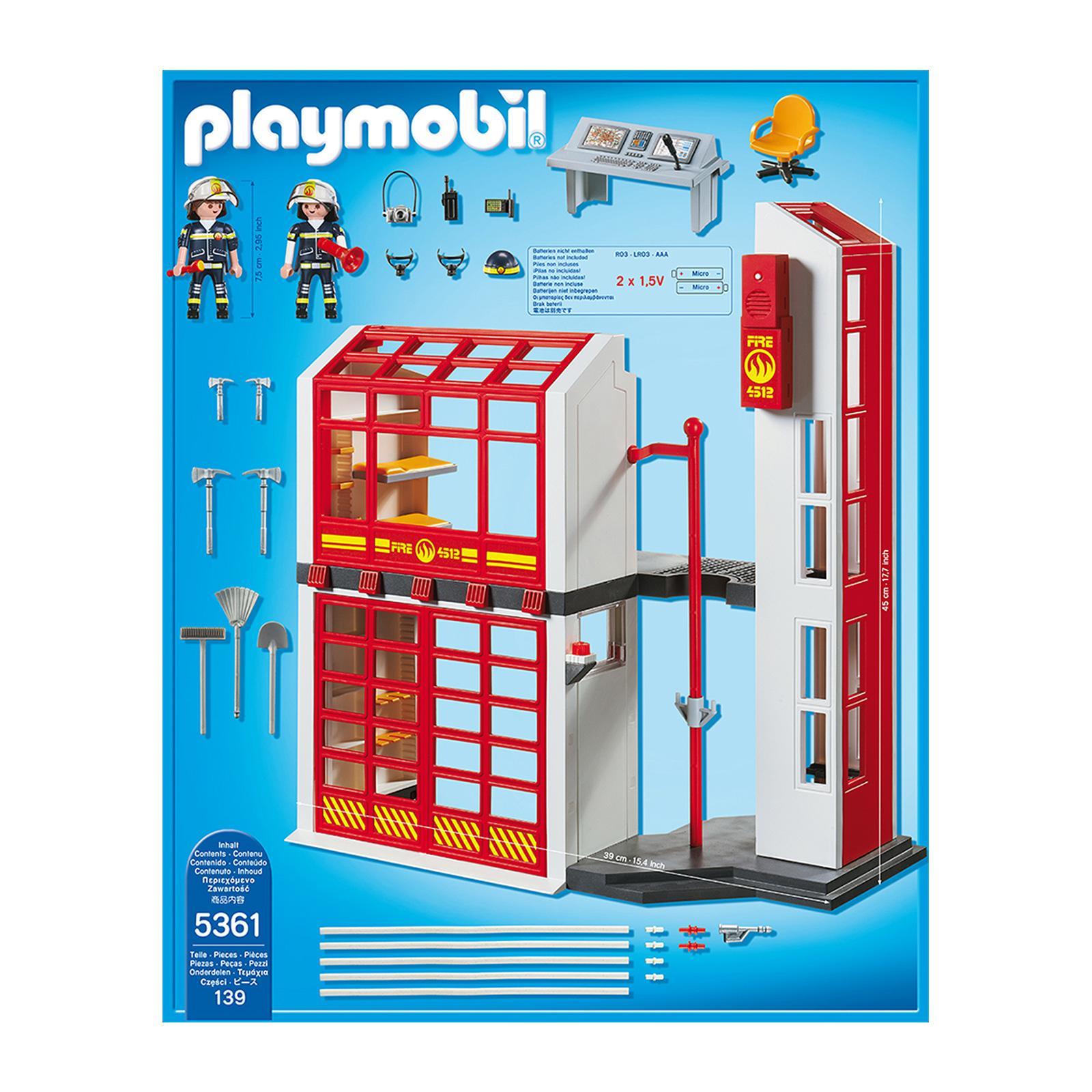 playmobil fire station